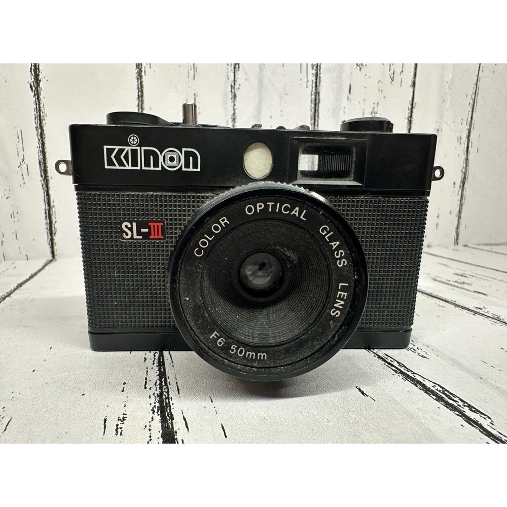 Vintage Kinon SLR - III 35mm Film Camera w/ 50mm Lens - Parts Only - UNTESTED